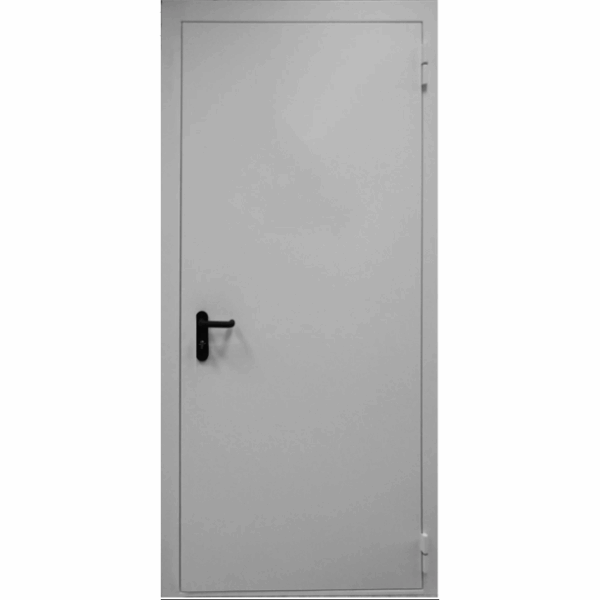 Противопожарная металлическая дверь EI 60 с автоматическим порогом
