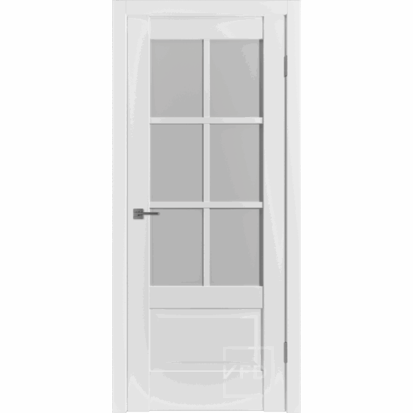Межкомнатная дверь ВФД Emalex ER2 Ice White Cloud
