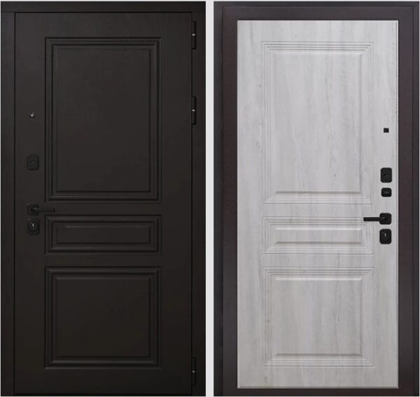 Входная дверь Прайм К2 Граф белый