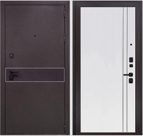 Входная дверь Лайн К7 Велютто бьянко