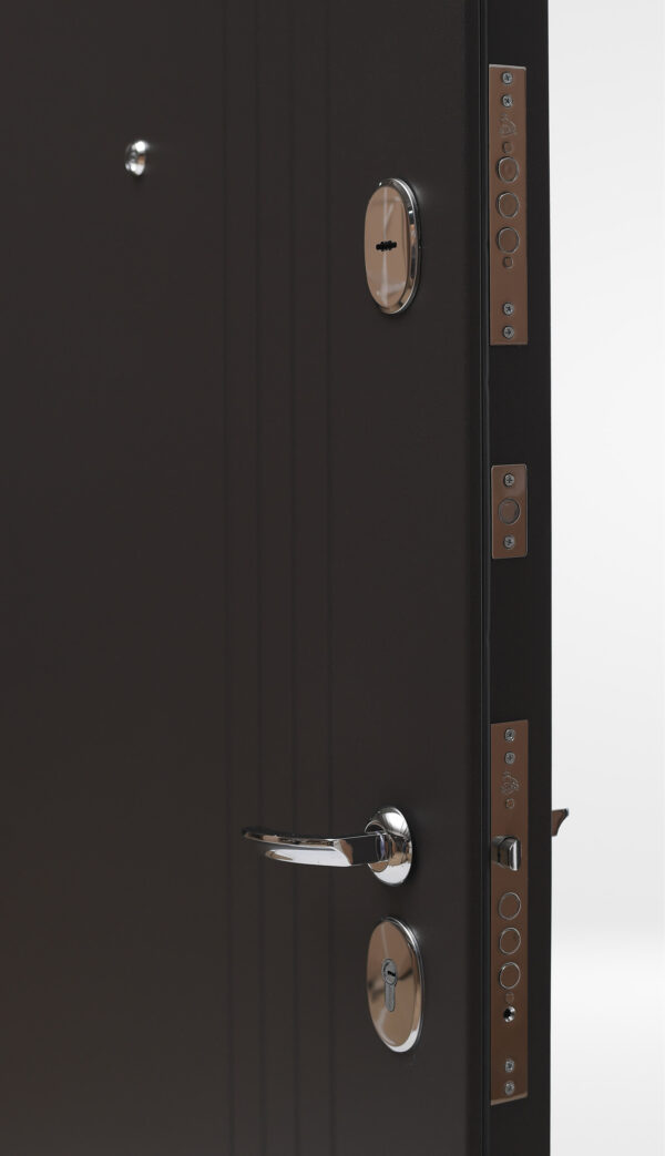 Входная дверь Скандинавия Муар шоколад/Бетон светлый — изображение 4