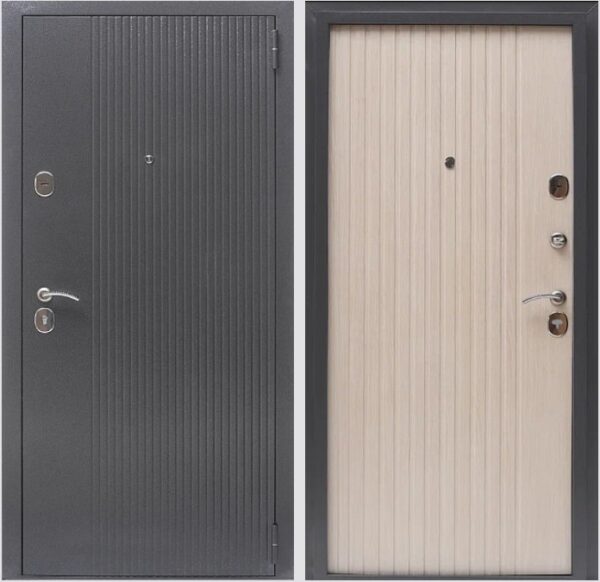 Входная дверь Алтай А70 Серебро/Граф белый