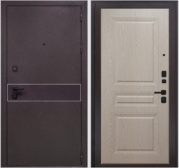 Входная дверь Лайн К2 Дуб белый