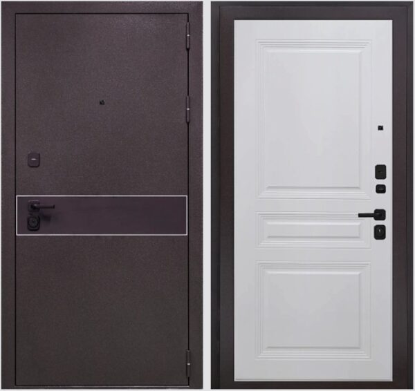 Входная дверь Лайн К2 Велютто Бьянко