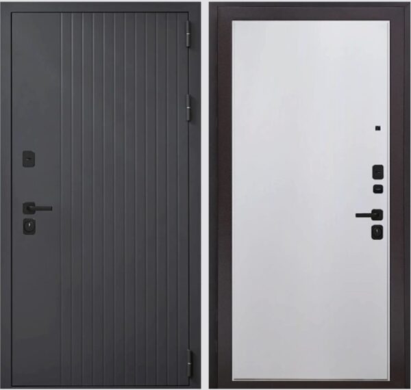 Входная дверь Стайл Т90 К8 Эмаль белая