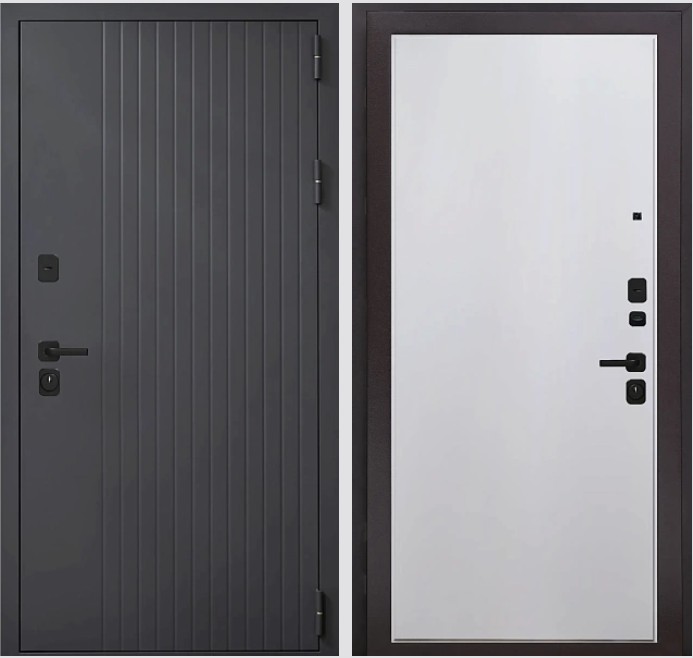 Входная дверь Стайл Т90 К8 Эмаль белая