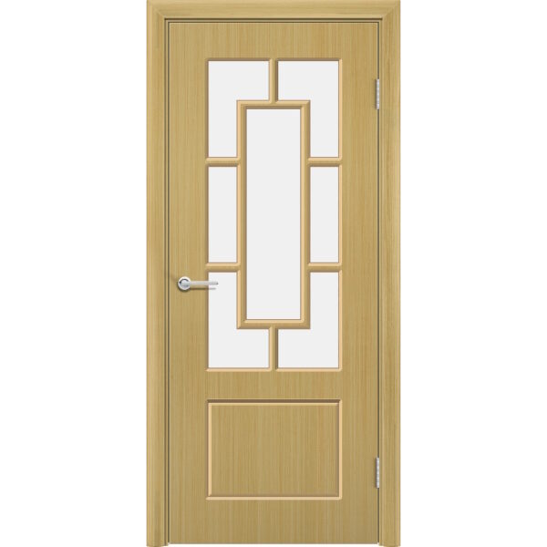 Межкомнатная дверь Ромарио, Дуб, Белое матовое