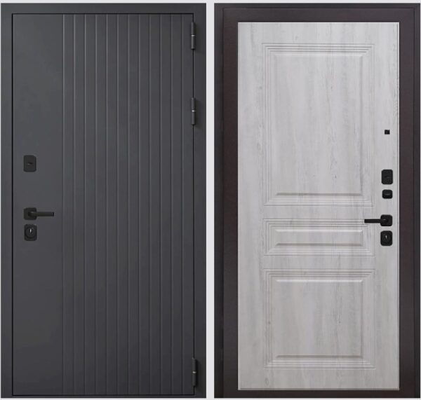 Входная дверь Стайл Т90 К2 Граф белый