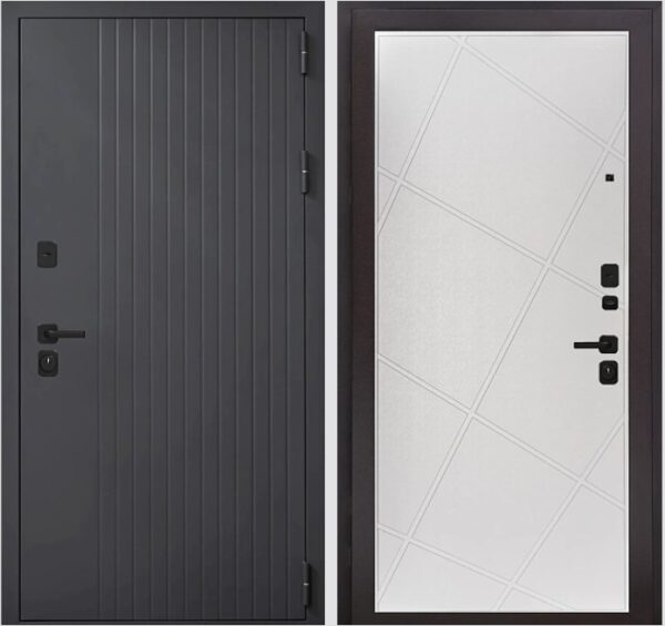 Входная дверь Стайл Т90 2530 Эмаль белая