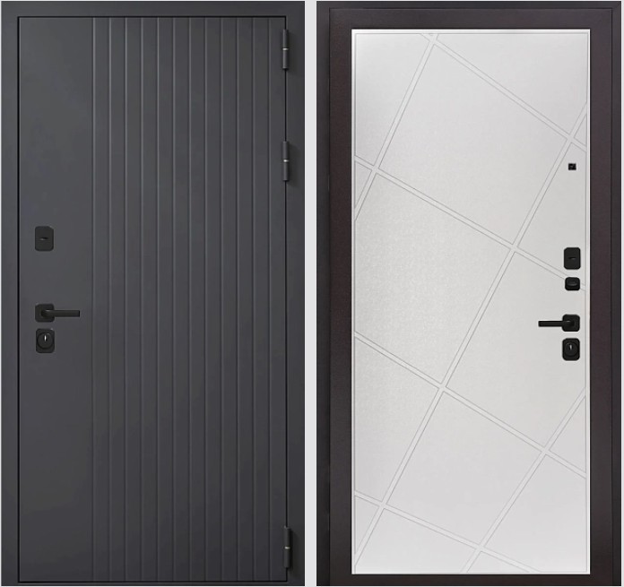 Входная дверь Стайл Т90 2530 Эмаль белая