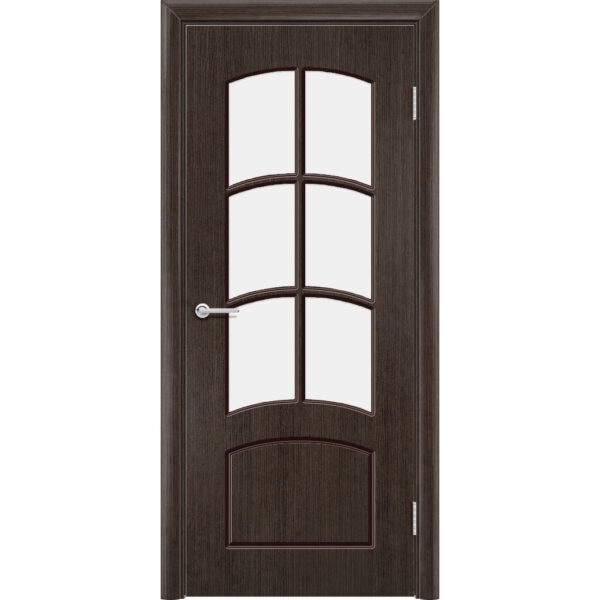 Межкомнатная дверь Арка, Венге, Белое матовое