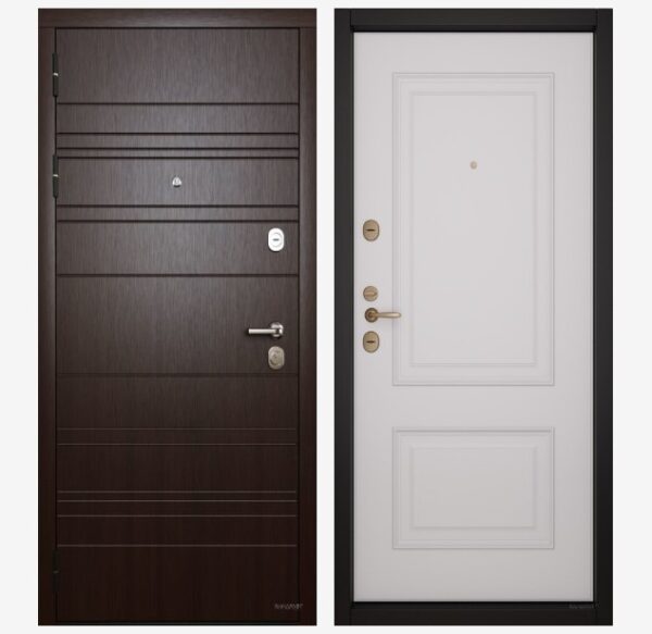 Входные двери Вандрафт Параллель венге шёлк /Верба белый