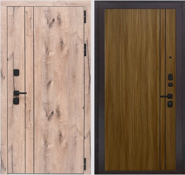 Входная дверь Вертикаль WOOD К7 Дуб сиена