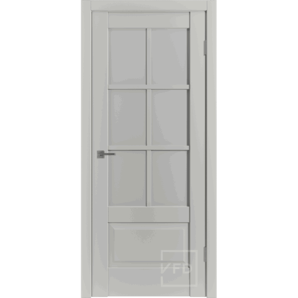 Межкомнатная дверь ВФД Emalex ER2 Taupe White Cloud