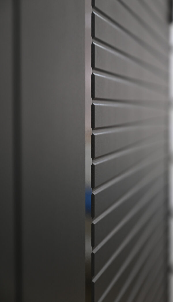 Входная дверь Комфорт Зеркало Черный Черная шагрень» + зеркало — изображение 3