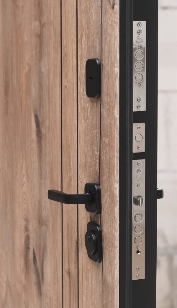 Входная дверь Вертикаль WOOD К7 Велютто бьянко — изображение 2