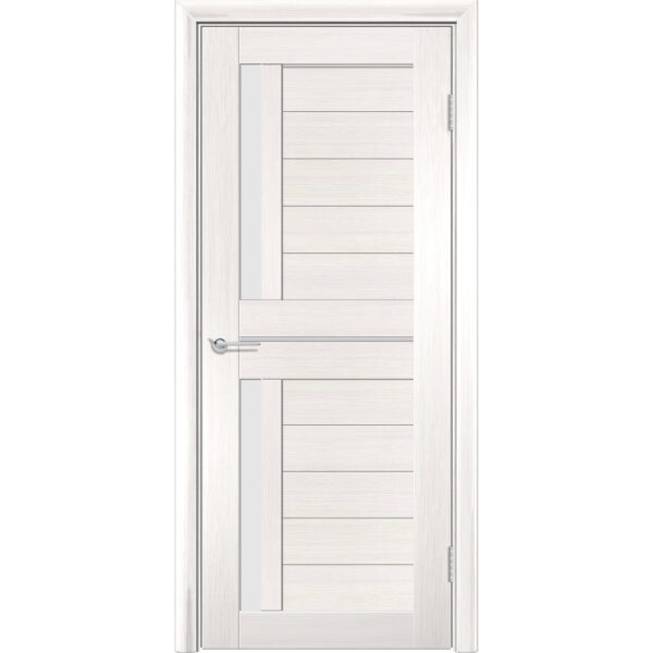Межкомнатная дверь P4, Акация, Белый матовый