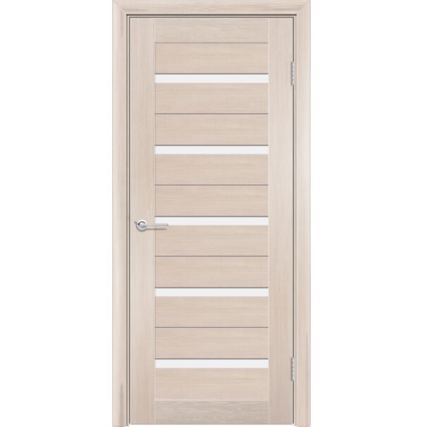 Межкомнатная дверь P1, Дуб капучино, Белый матовый
