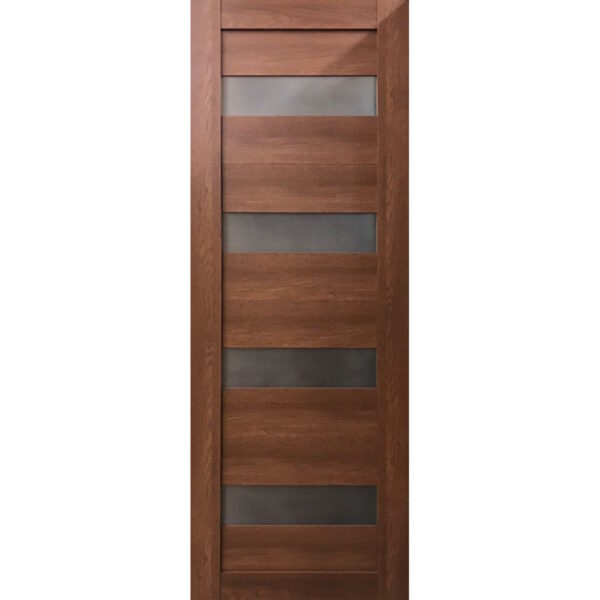 Межкомнатная дверь P14, Медовый, Белый матовый