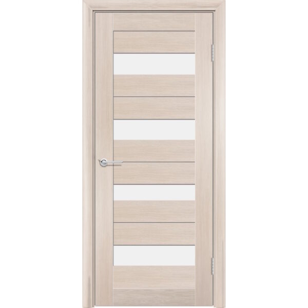 Межкомнатная дверь P14, Дуб капучино, Белый матовый