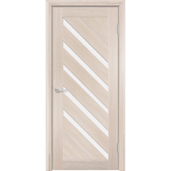 Межкомнатная дверь P28, Дуб капучино, Белый матовый