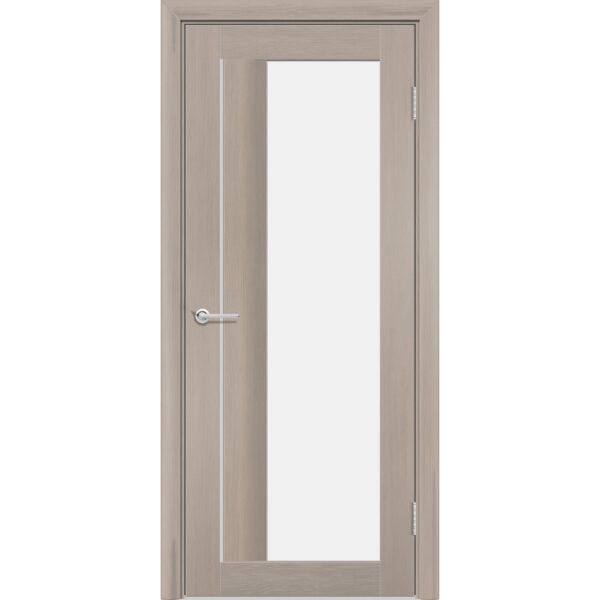 Межкомнатная дверь P41, Дуб бруно, Белый матовый