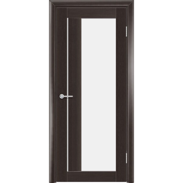 Межкомнатная дверь P41, Каштан, Белый матовый