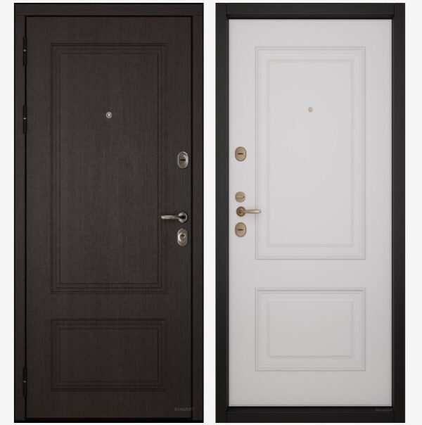 Входные двери Вандрафт Эмма 21 венге шёлк /Верба белый