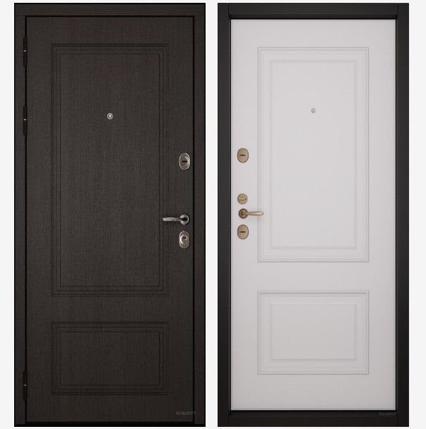 Входные двери Вандрафт Эмма 21 венге шёлк /Верба белый