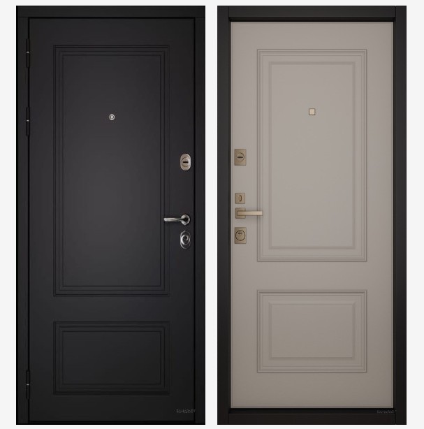 Входные двери Вандрафт Эмма 21 антрацит  /Верба капучино