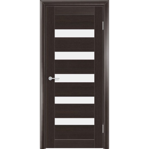 Межкомнатная дверь P40, Каштан, Белый матовый