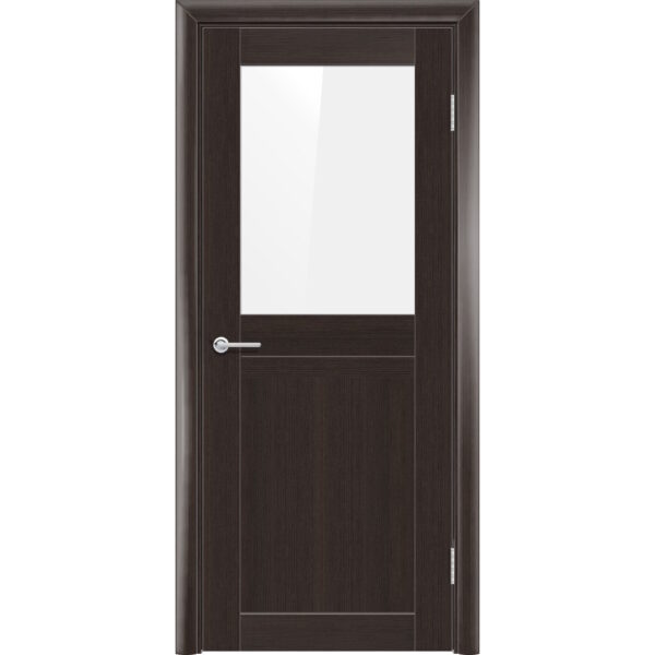 Межкомнатная дверь P10, Каштан, Лакобель белый