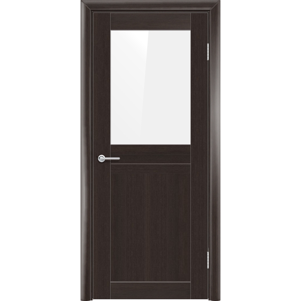 Межкомнатная дверь P10, Каштан, Лакобель белый