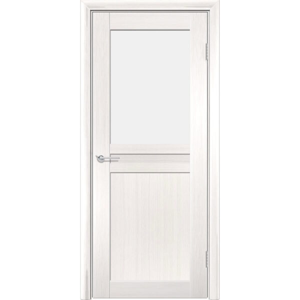 Межкомнатная дверь P10, Акация, Белый матовый