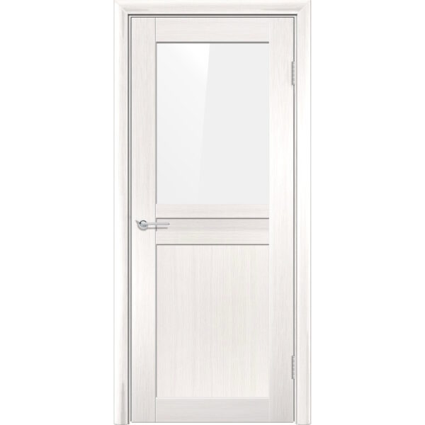 Межкомнатная дверь P10, Акация, Лакобель белый