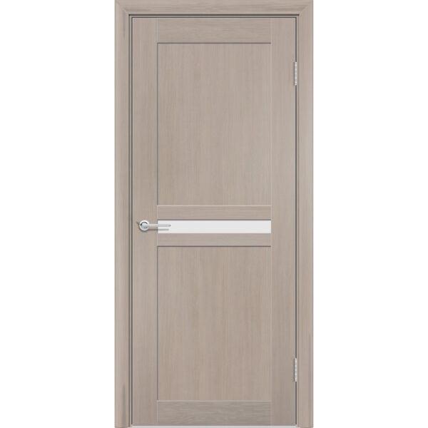 Межкомнатная дверь P9, Дуб бруно, Белый матовый