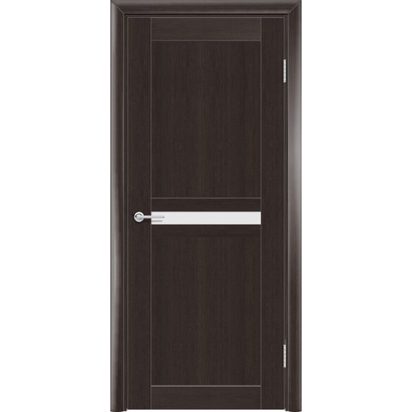 Межкомнатная дверь P9, Каштан, Белый матовый