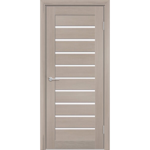 Межкомнатная дверь P8, Дуб бруно, Белый матовый
