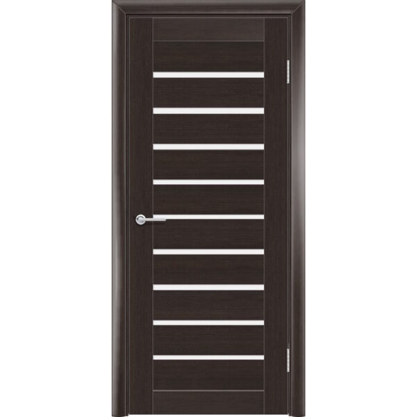 Межкомнатная дверь P8, Каштан, Белый матовый