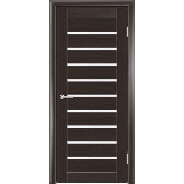 Межкомнатная дверь P8, Каштан, Лакобель белый