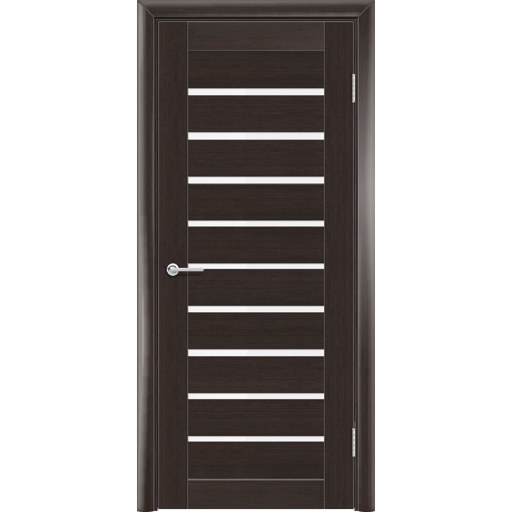 Межкомнатная дверь P8, Каштан, Лакобель белый