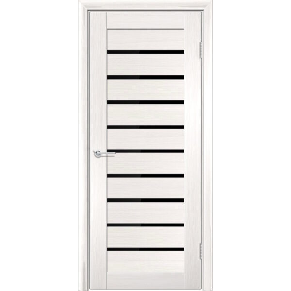 Межкомнатная дверь P8, Акация, Лакобель черный