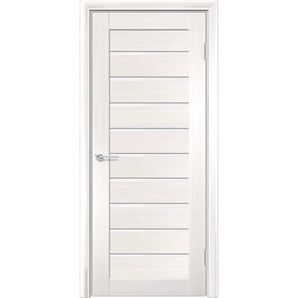 Межкомнатная дверь P8, Акация, Лакобель белый