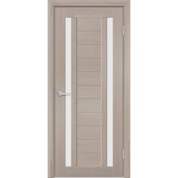 Межкомнатная дверь P6, Дуб бруно, Белый матовый