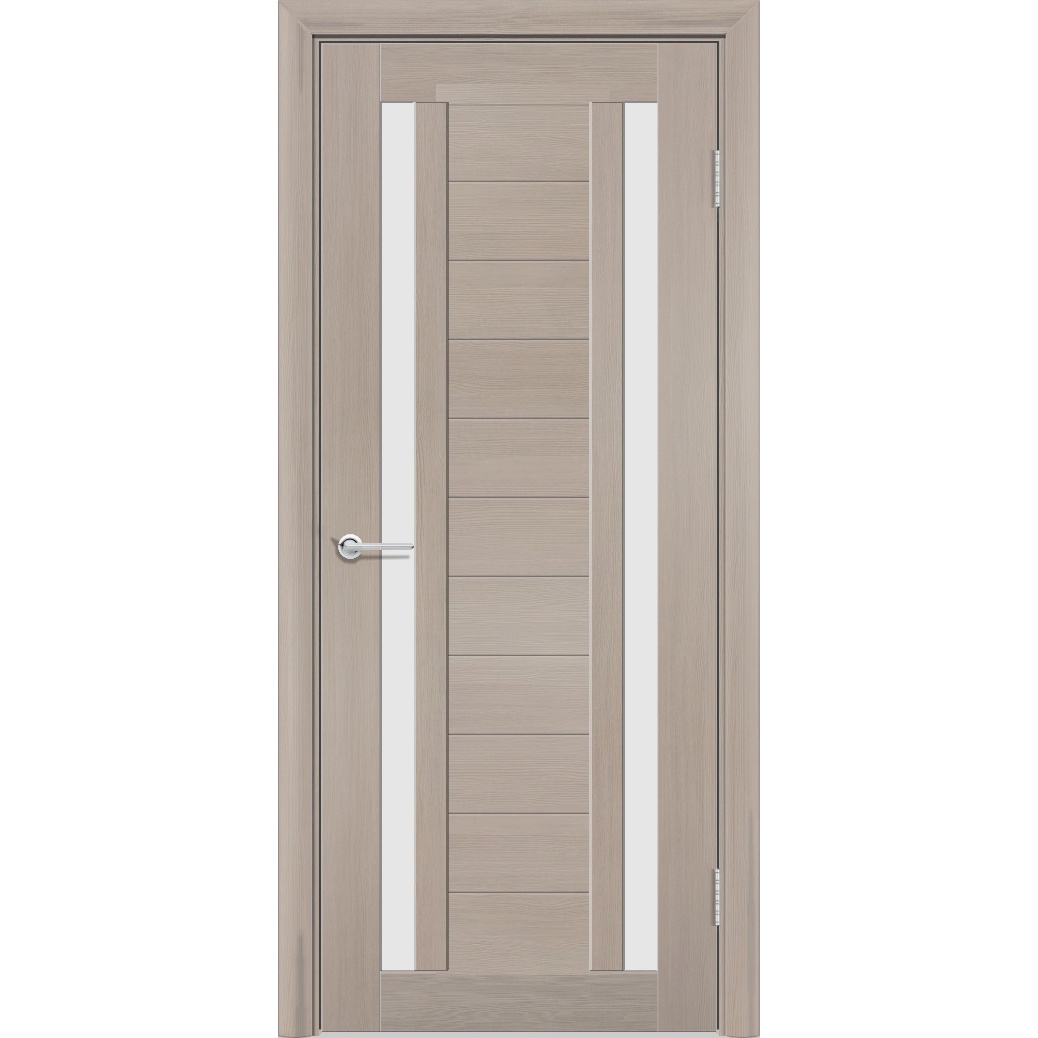 Межкомнатная дверь P6, Дуб бруно, Белый матовый