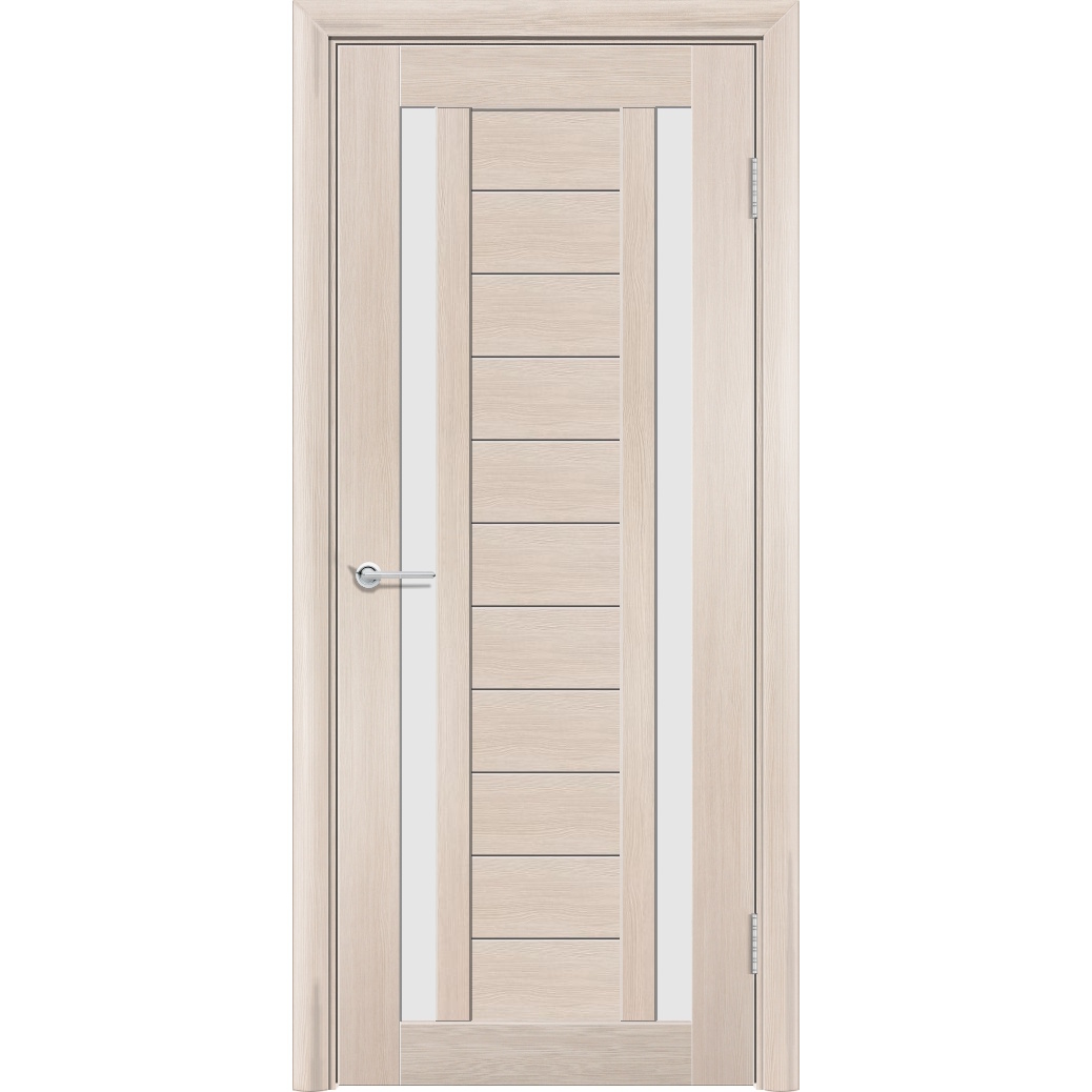 Межкомнатная дверь P6, Дуб капучино, Белый матовый