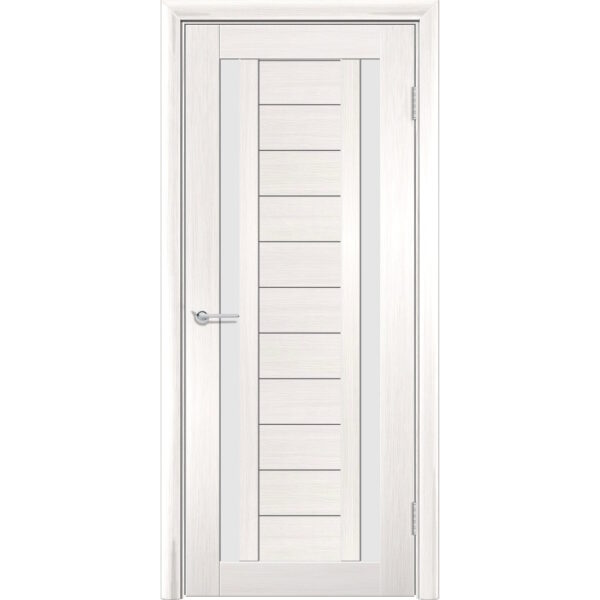 Межкомнатная дверь P6, Акация, Белый матовый