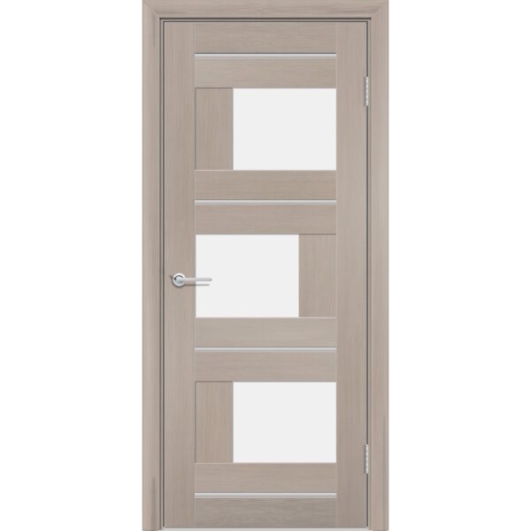 Межкомнатная дверь P5, Дуб бруно, Белый матовый