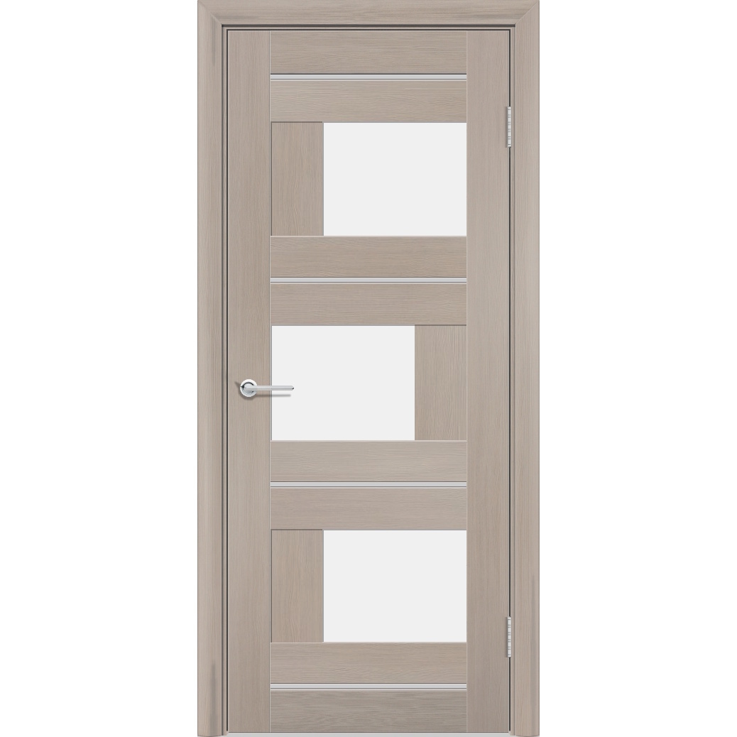 Межкомнатная дверь P5, Дуб бруно, Белый матовый