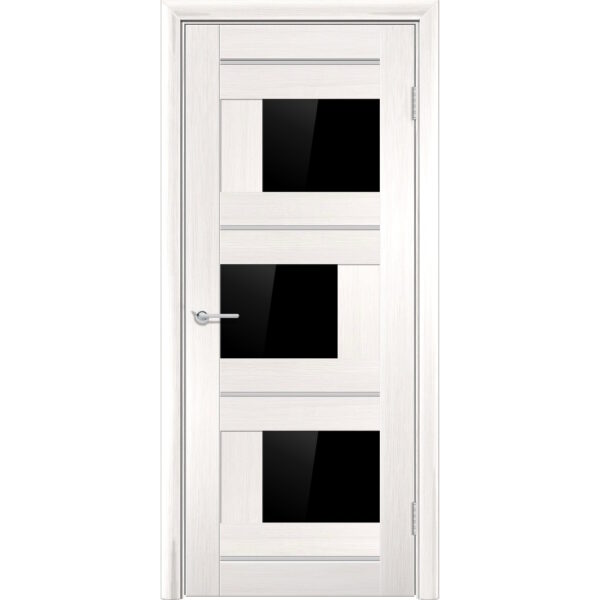 Межкомнатная дверь P5, Акация, Лакобель черный